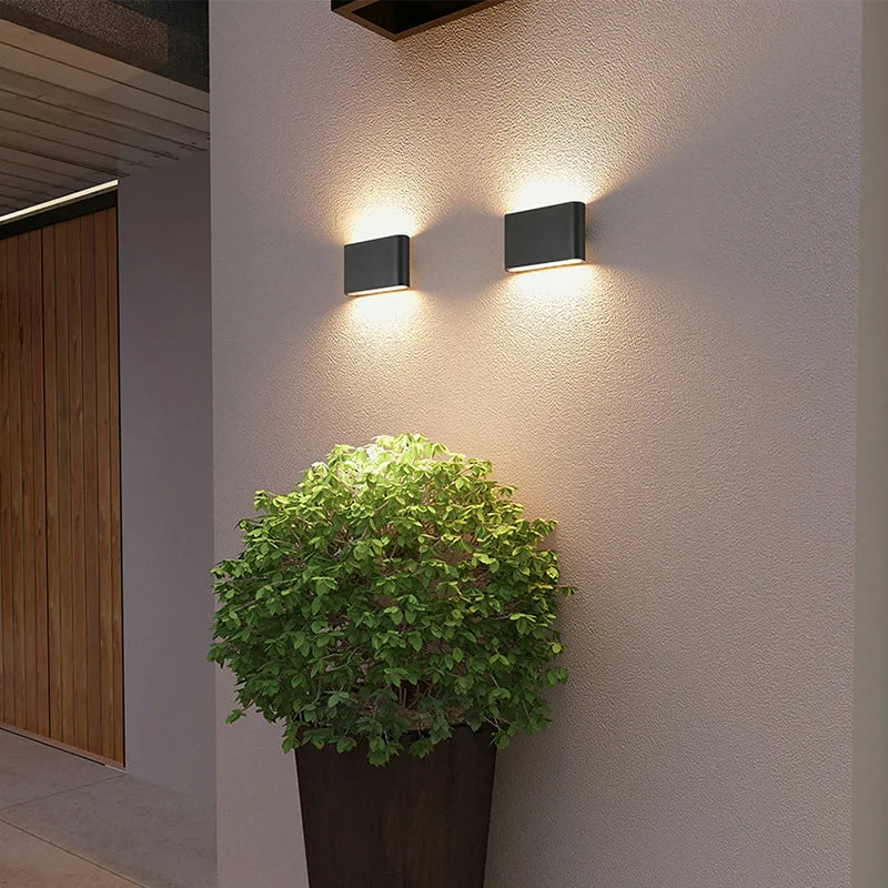 NordLume - Moderne Aluminium LED Wandleuchte, IP65 wasserdicht