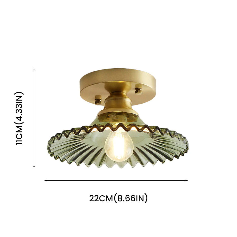 Deckenleuchte Moderne Glas Semi Flush Lampe