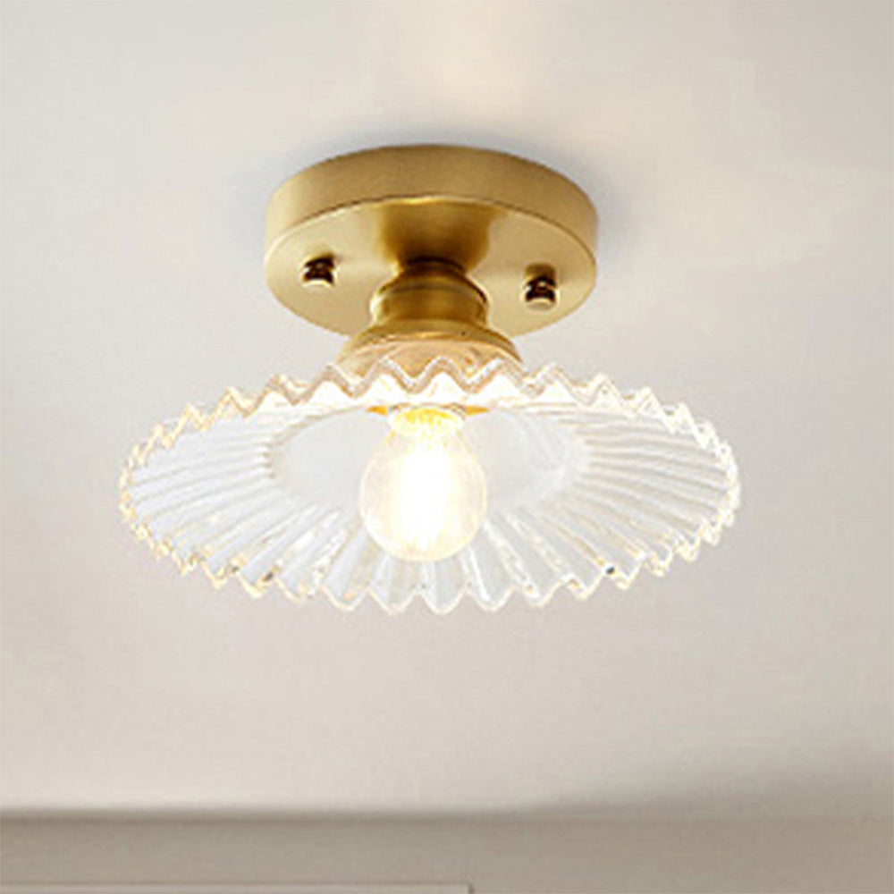 Deckenleuchte Moderne Glas Semi Flush Lampe