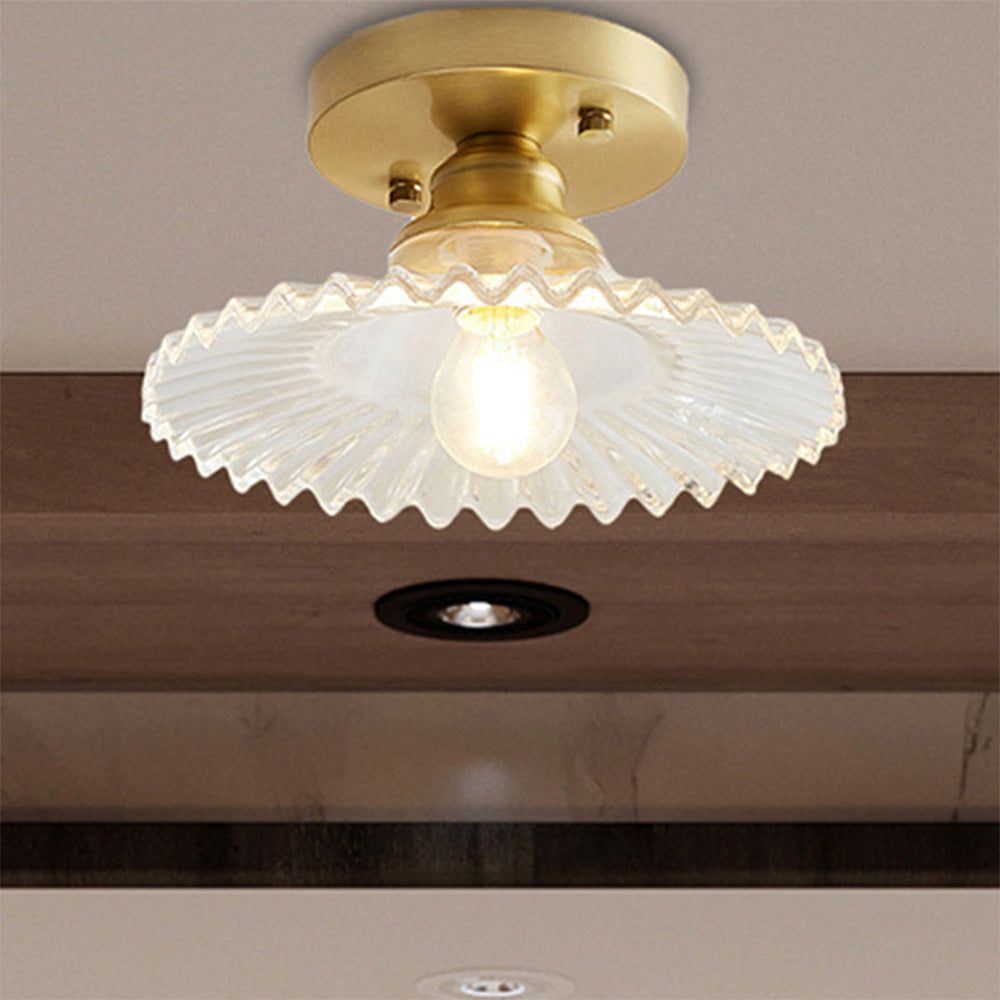 Deckenleuchte Moderne Glas Semi Flush Lampe