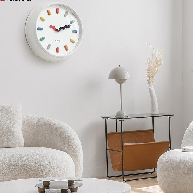 3D Nordische Wanduhr – Lautloses Uhrwerk, Umweltfreundliches Design, 33 cm für Moderne Wohnzimmer