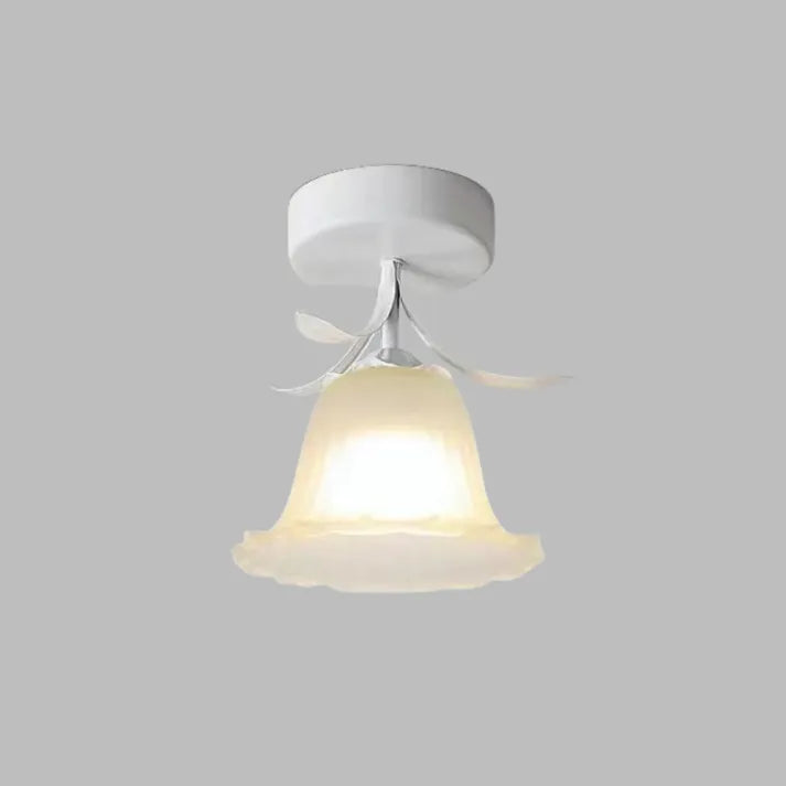 Garduru Tiffany Mini Blüten Deckenleuchte – Vintage Buntglas Aufbaustrahler (E27)