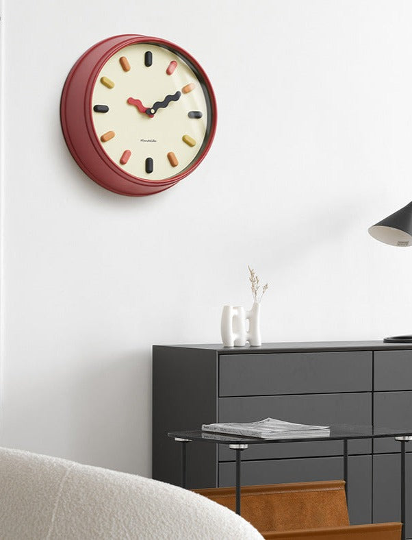 3D Nordische Wanduhr – Lautloses Uhrwerk, Umweltfreundliches Design, 33 cm für Moderne Wohnzimmer