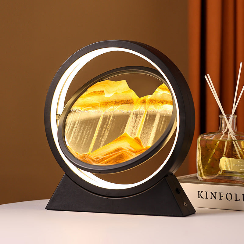 3D Sanduhr mit LED Beleuchtung - mobiles Kunstwerk, Art, WW, KW, Tageslicht