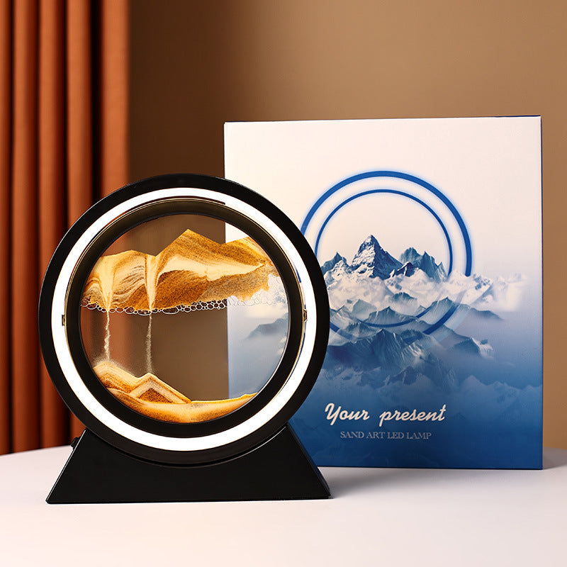 3D Sanduhr mit LED Beleuchtung - mobiles Kunstwerk, Art, WW, KW, Tageslicht