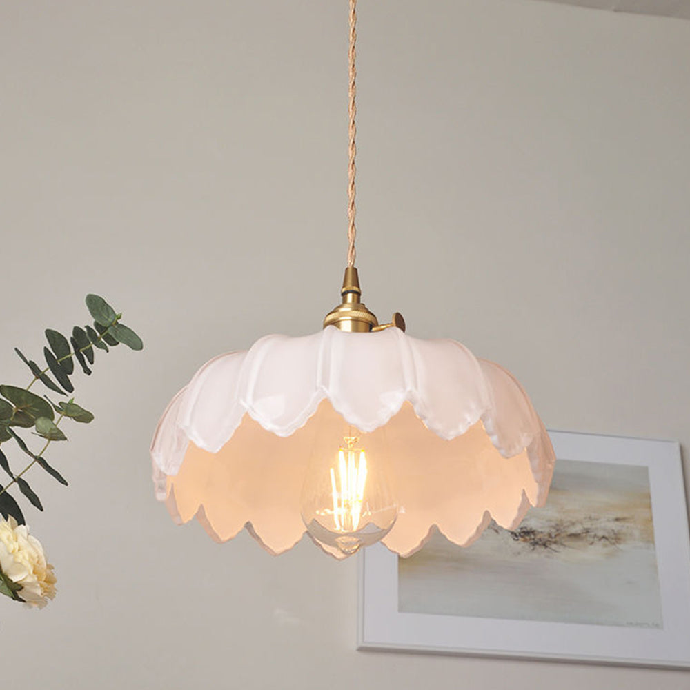 Garduru BLUME Hängeleuchte – Gläserne Deckenlampe