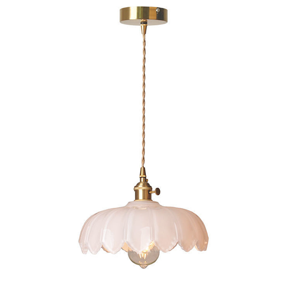 Garduru BLUME Hängeleuchte – Gläserne Deckenlampe