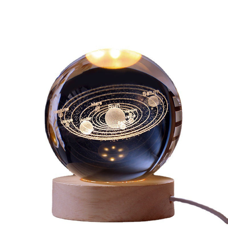 Leuchtende Mond Kristallkugel