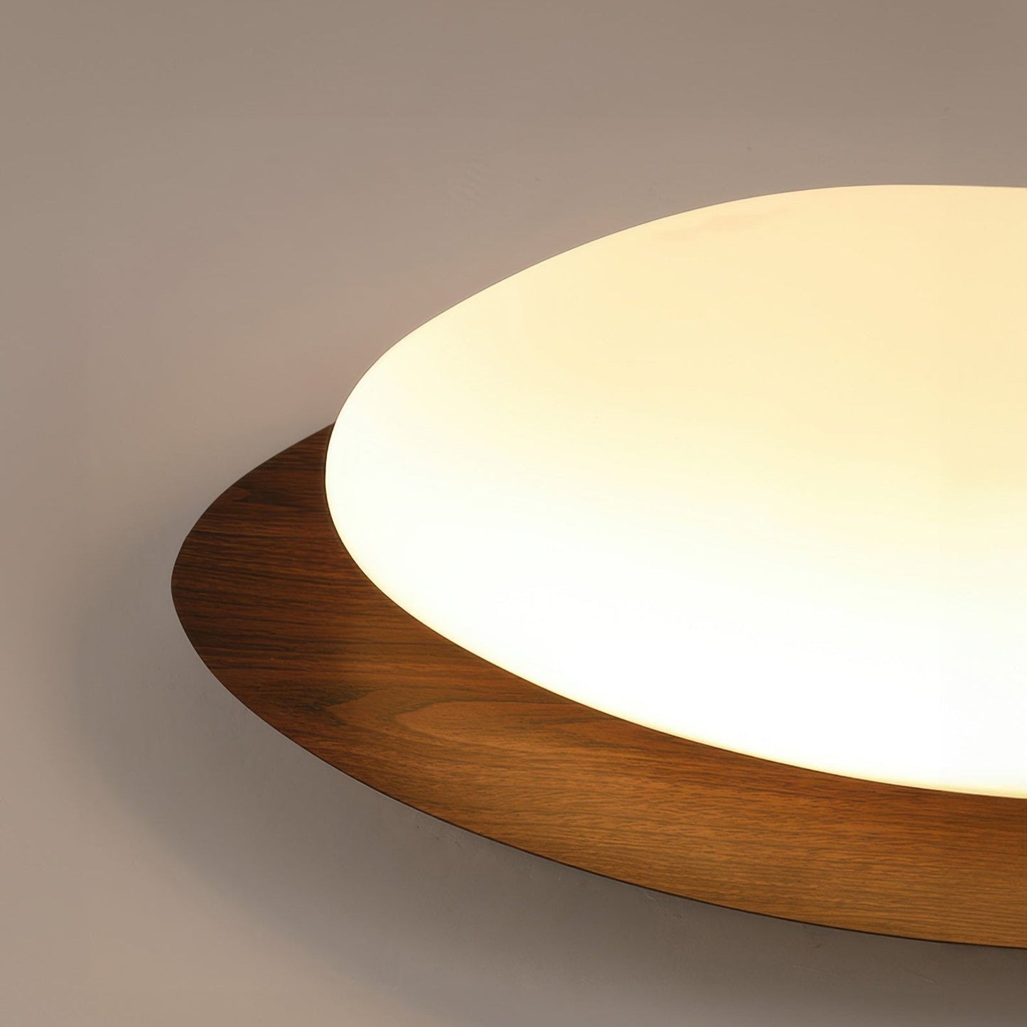 Garduru Pebble Holzmaserung Deckenleuchte – Natürliche Eleganz mit sanftem LED-Glühen