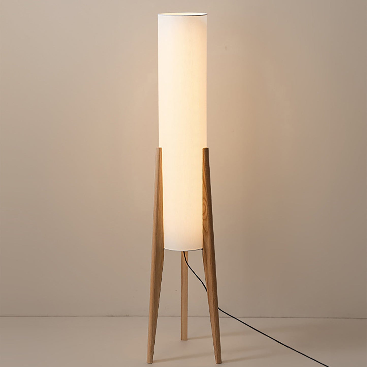 Garduru Walnuss Stehlampe | Massivholz Kunst Lampe | Modernes Design | Elegante Beleuchtung für Zuhause
