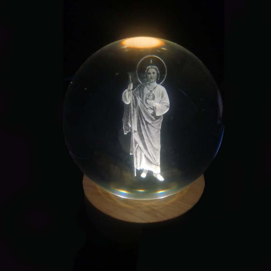 Leuchtende Mond Kristallkugel