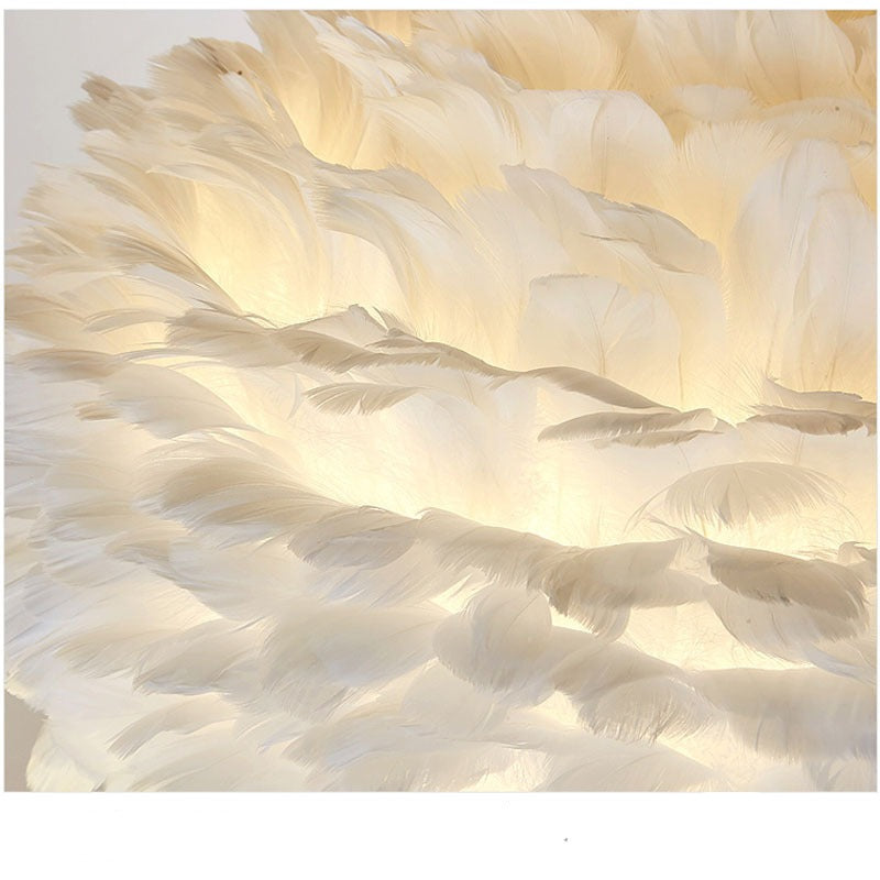 Elegante Feder Tischlampe