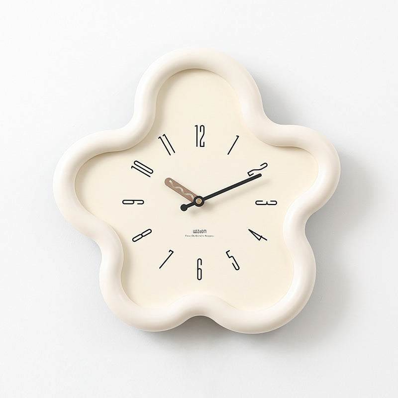 3D Blumen Girlanden Uhr mit lautlosem Mechanismus – umweltfreundliches MDF und Acryl, perfekt zur Schlafzimmerdekoration, 39 cm x 39 cm