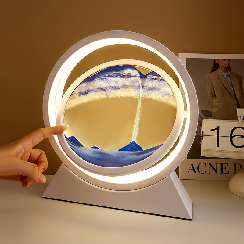 3D Sanduhr mit LED Beleuchtung - mobiles Kunstwerk, Art, WW, KW, Tageslicht