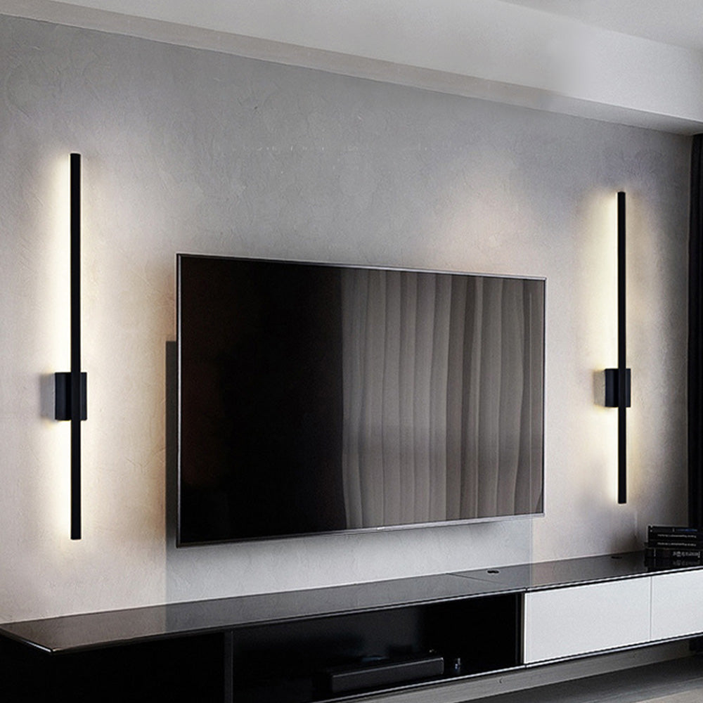 Industrielle Minimalistische Lange LED Eisen Wandleuchten für Zeitgenössische Wohnzimmerdekoration und Stilvolle Beleuchtung