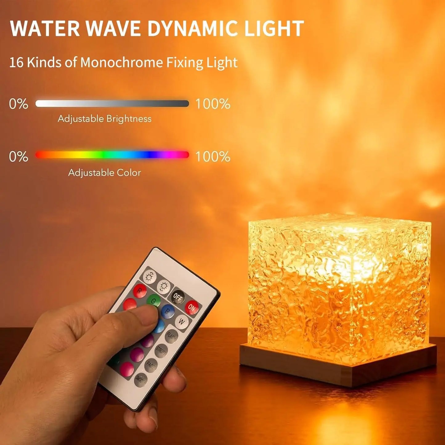 AquaGlow - Ozeanwellen-Projektorlampe mit 16 Farben & dynamischem Aurora-Effekt
