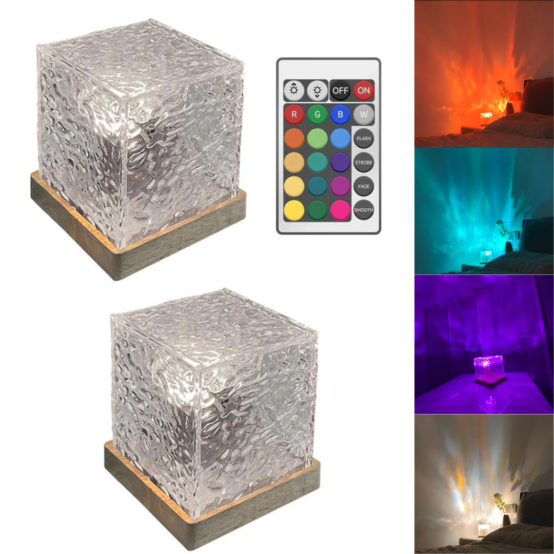 Lampe CubeLight - Ambiente Beleuchtung mit 12 Farben und Fernbedienung