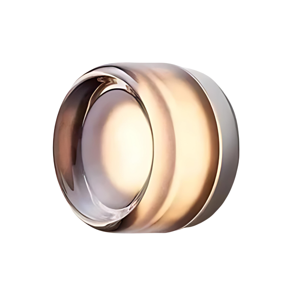 Elegante Aluminium-Wandleuchte mit Umgebungslicht – Moderne Minimalistische Wandleuchte in Rauchgrau, Weiß und Bernstein