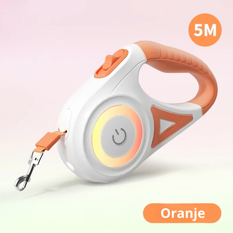 Garduru LEASH – Leuchtende Hundeleine mit LED-Licht & Taschenlampe für sichere Abendspaziergänge