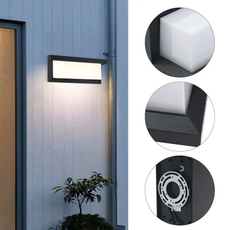Garduru Wasserdichte LED-Wandleuchte für Innen und Außen