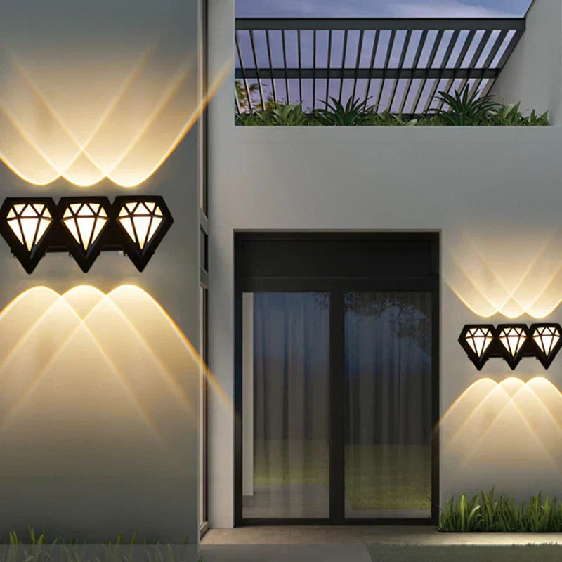 Elegante, wasserdichte LED-Wandlampe für Außengebiete