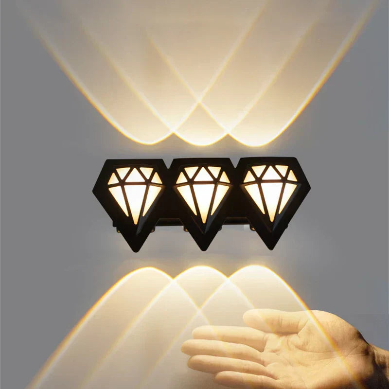 Elegante, wasserdichte LED-Wandlampe für Außengebiete