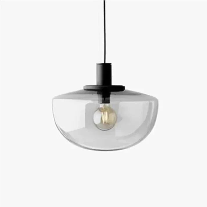 Moderne Glas- und Metallaufhängung – Elegante Globelampe für Küche und Esszimmer