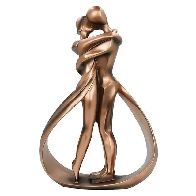 Zeitgenössische Liebes-Skulptur – Elegante Darstellung von Liebe und Verbindung