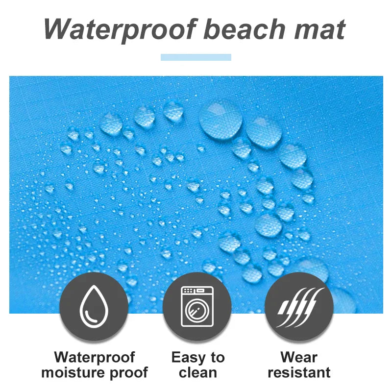 Garduru - Wasserfeste Strandmatte, tragbare Picknickdecke für draußen