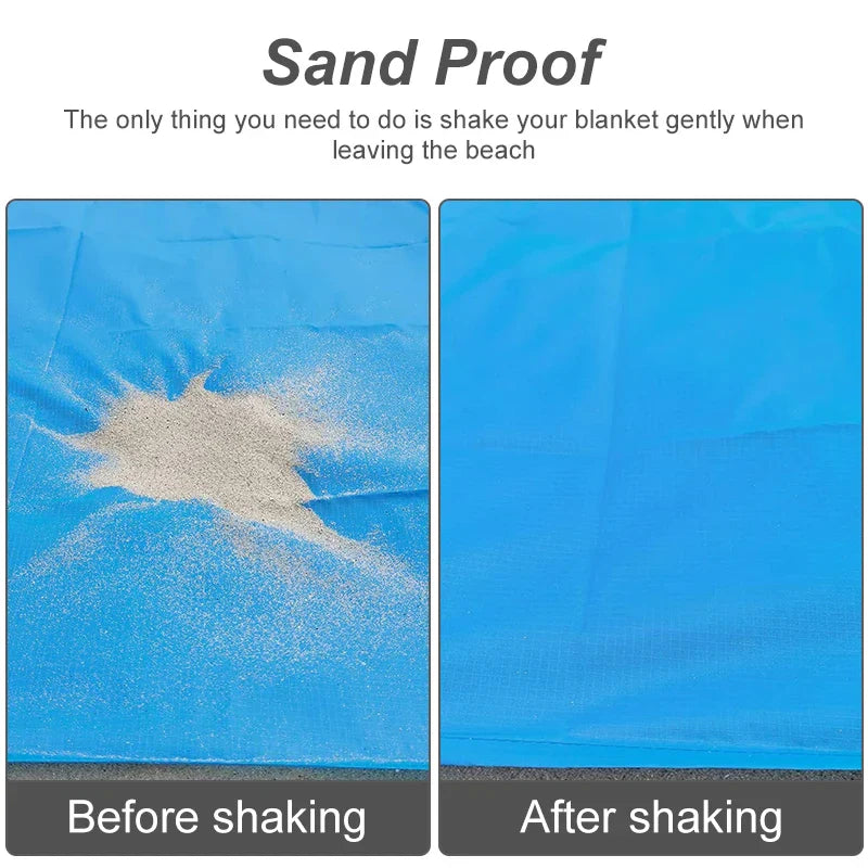 Garduru - Wasserfeste Strandmatte, tragbare Picknickdecke für draußen