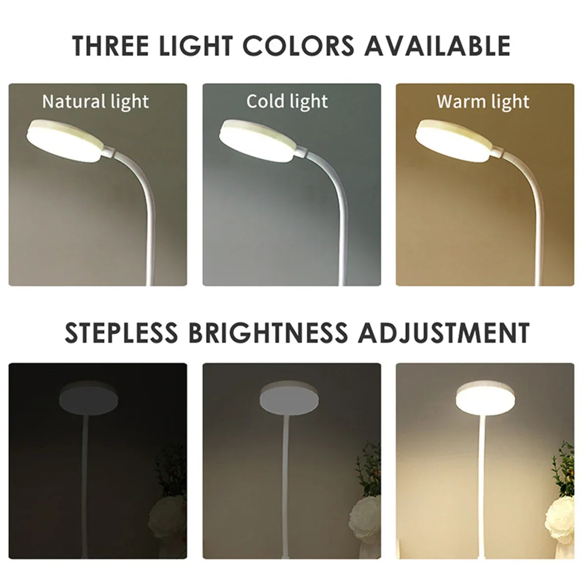 GlintLight - Tragbare LED-Schreibtischlampe mit drahtloser Ladung