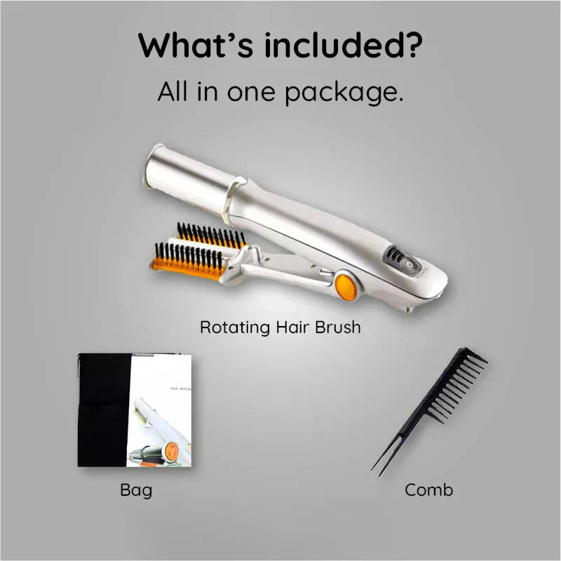 Luxora Professional 2 in 1 Rotierender Eisen-Haarbürste