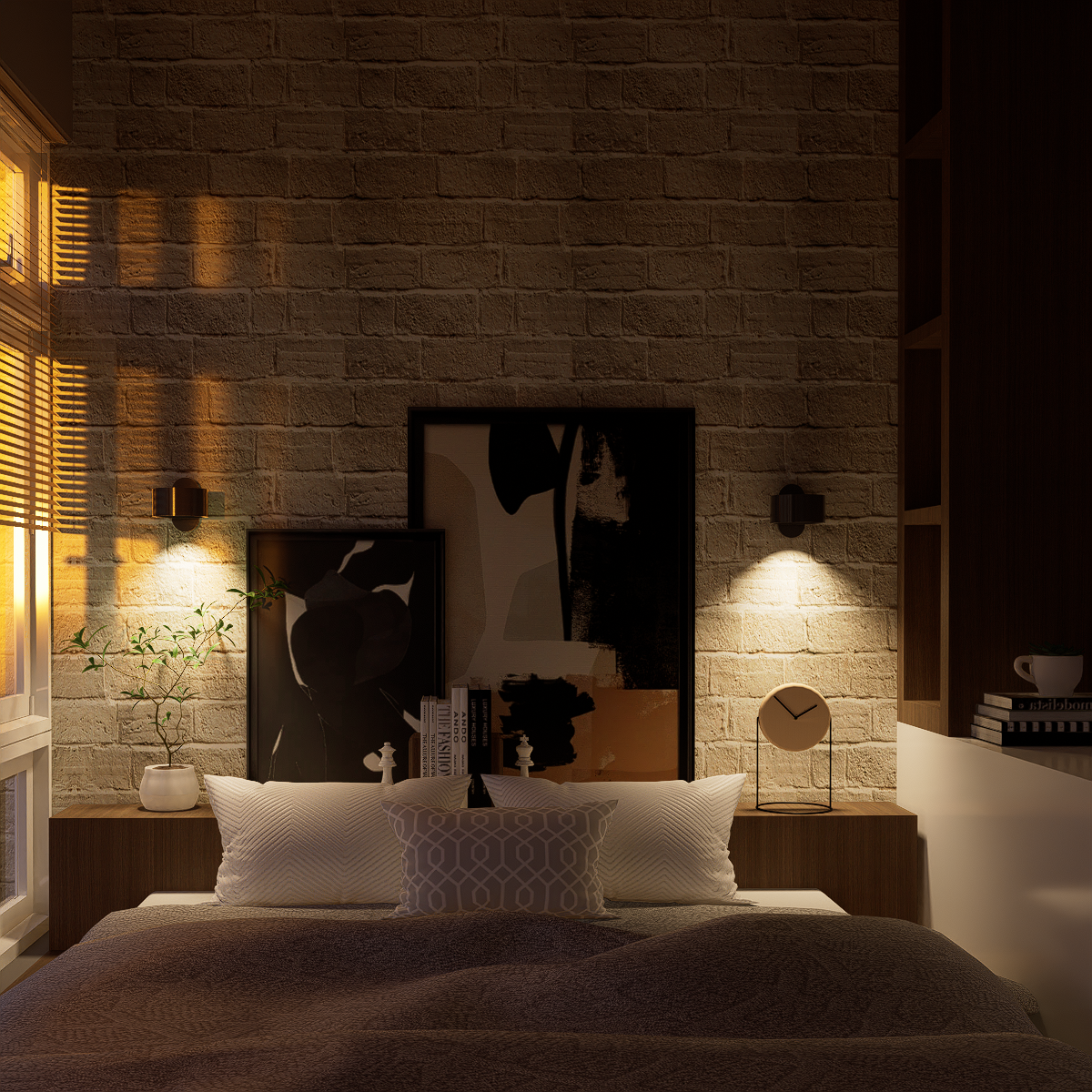 Drahtlose LED-Wandlampe - 360-Grad-Bewegung Lesewandlampe für Schlafzimmer, Wohnzimmer, Studio