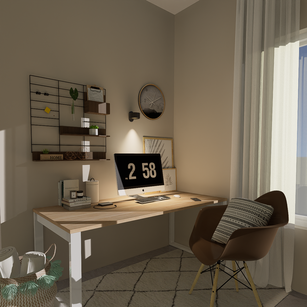 Drahtlose LED-Wandlampe - 360-Grad-Bewegung Lesewandlampe für Schlafzimmer, Wohnzimmer, Studio