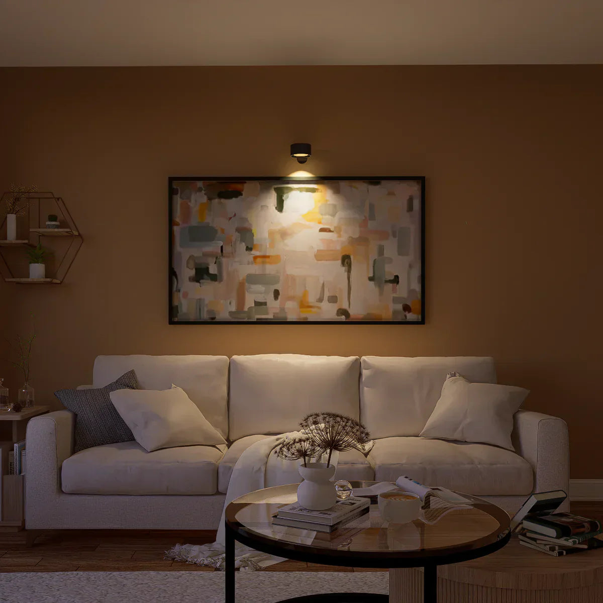 Spotlight Akku Wandleuchte – Wiederaufladbar, 360° drehbar & dimmbar LED Licht