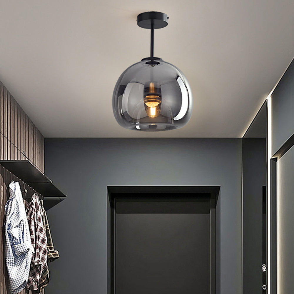 Royallure Kupferglas Semi Flush Mount Deckenleuchte - Vintage Charme & Moderne Eleganz