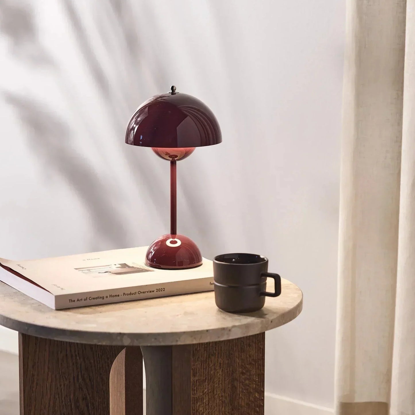 Tischlampe Flowerpot V2 - Ikonisches Design von Verner Panton, dimmbar und kabellos