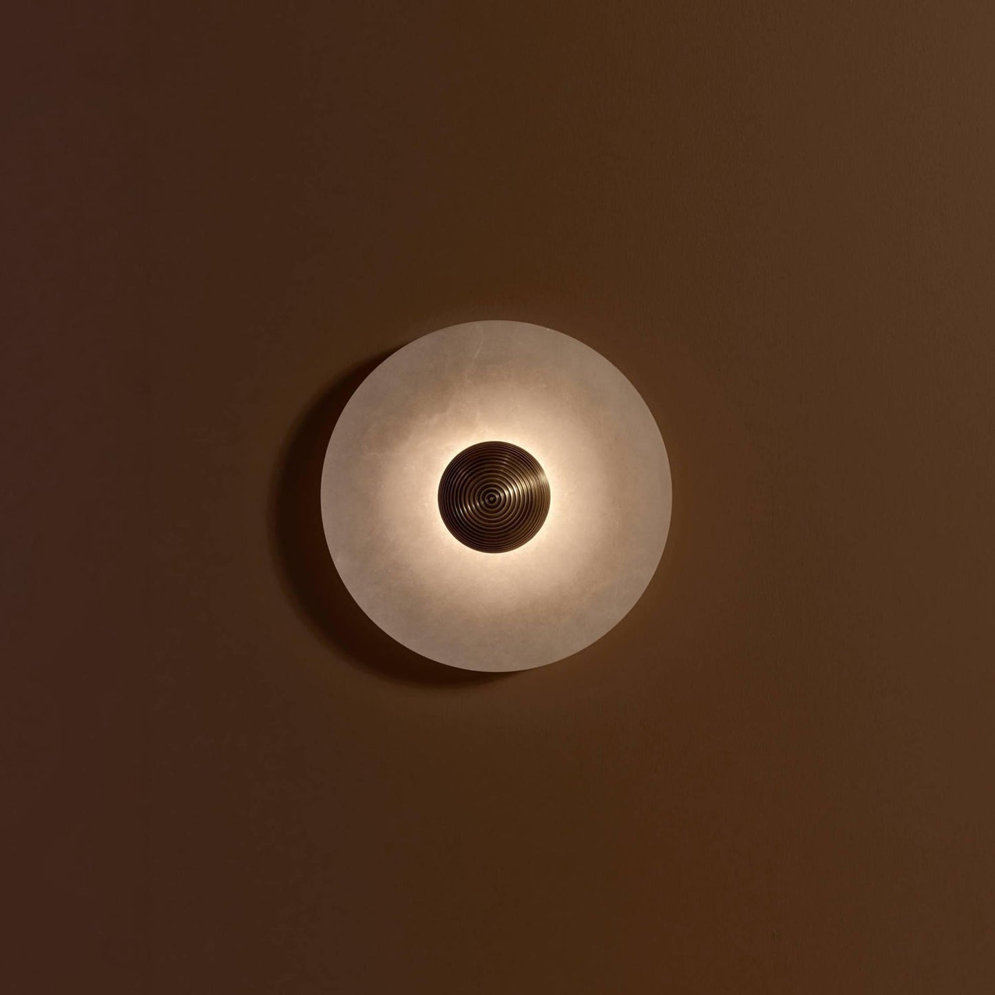 Runde Marmor Wandlampe Gold | LuxeGlow