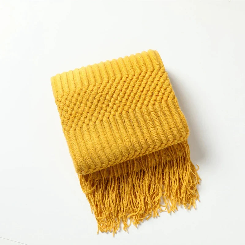Garduru - Vintage Strickdecke für Sofa