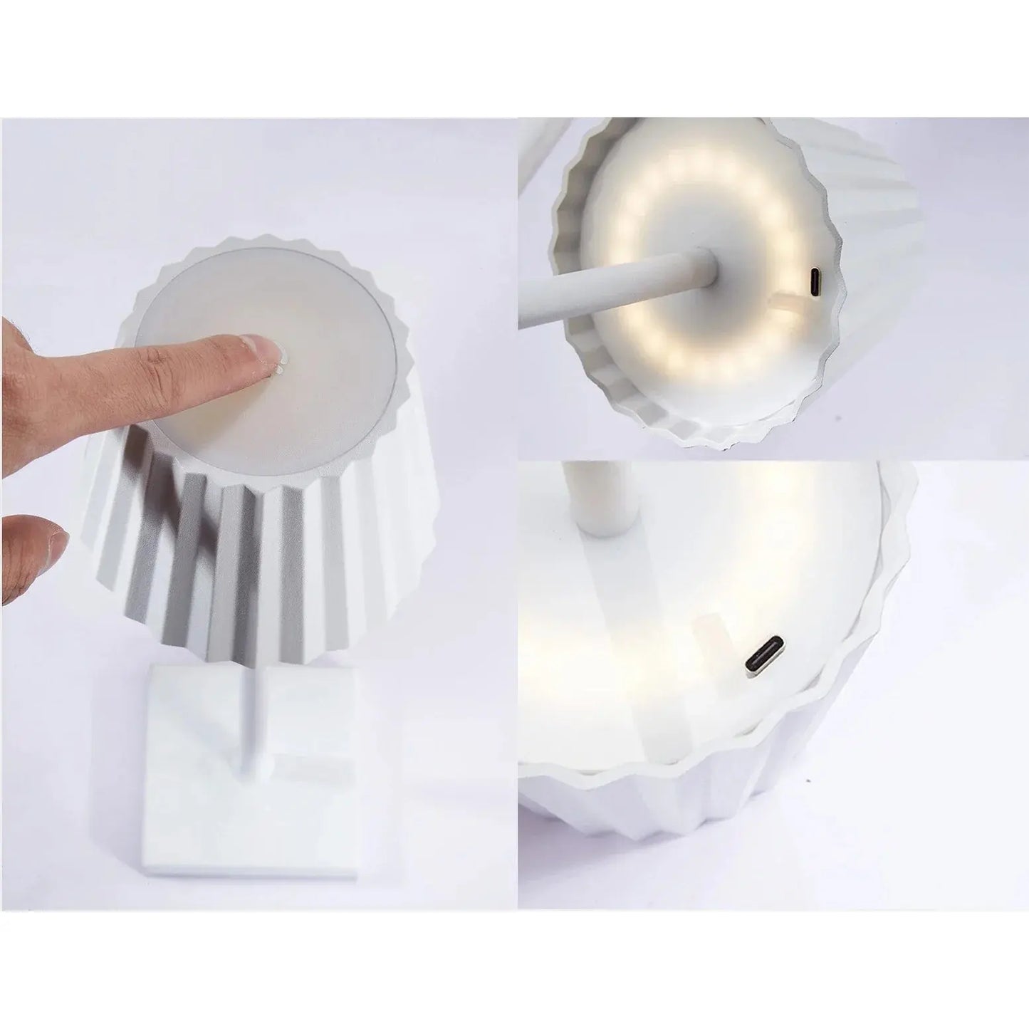 Garduru Arlo – Dimmbare Touch-Tischlampe – Wasserdicht und Wiederaufladbar