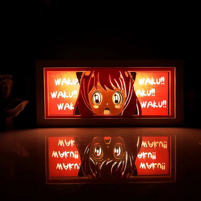 Anime 3D LED Lichtbox – Dragon Ball-inspirierte Papierschnitt-Nachtlampe mit Fernbedienung