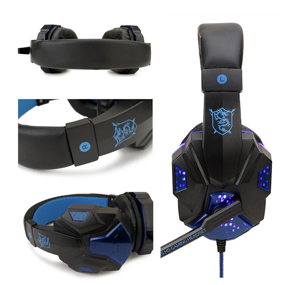 LED Gaming-Headset mit Mikrofon