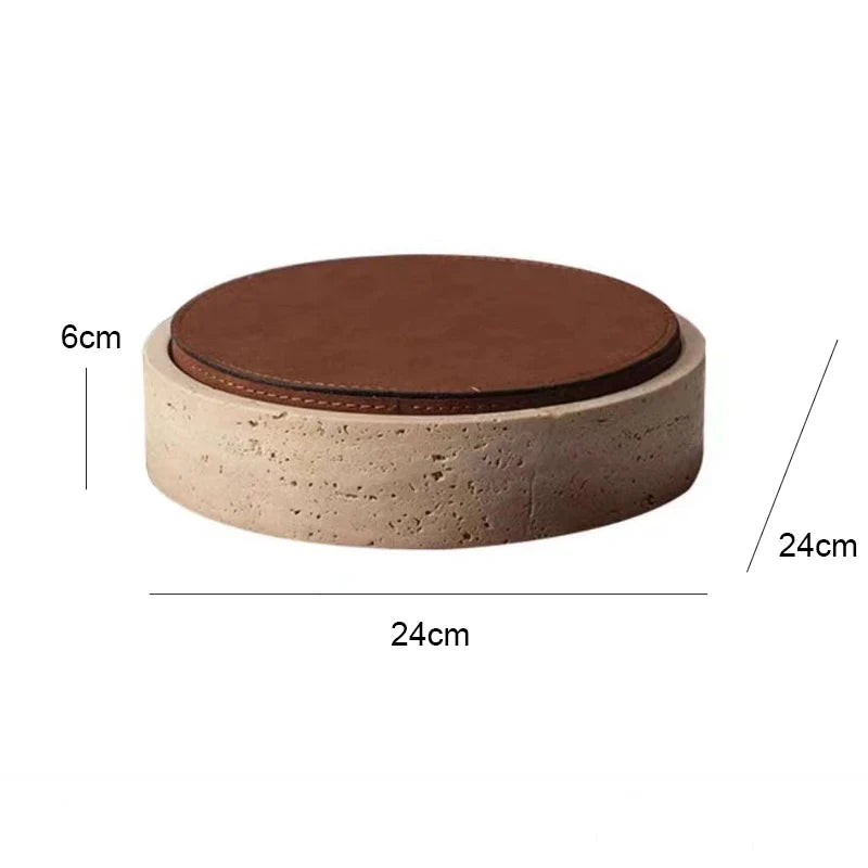 Luxuriöse Travertin Schmuckbox mit Deckel