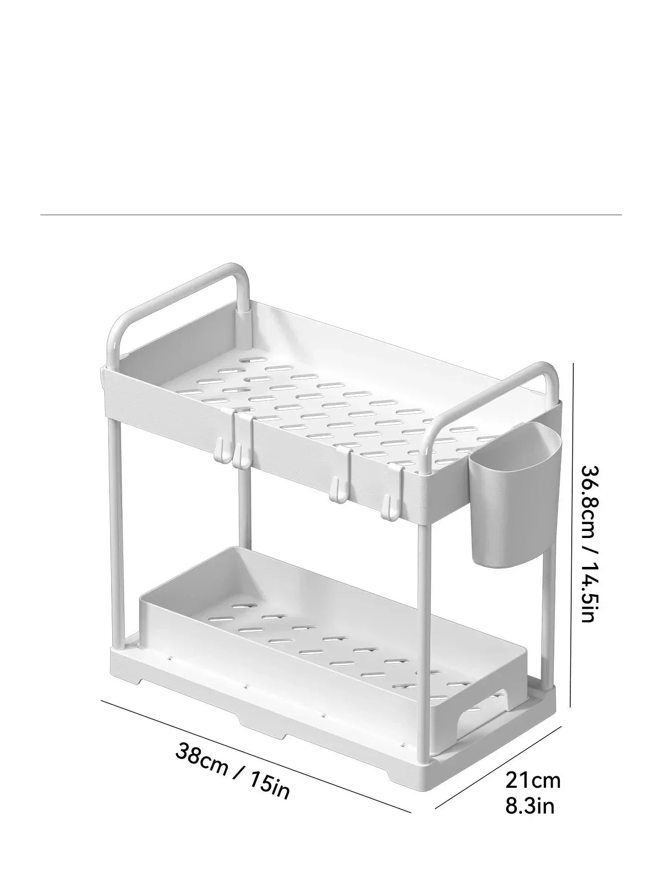 Garduru 2-lagiges Regal für Küche und Bad – Organizer