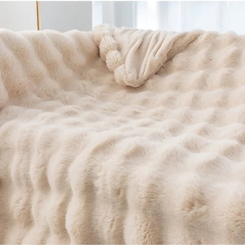 Bubble Plush Weiche Decke