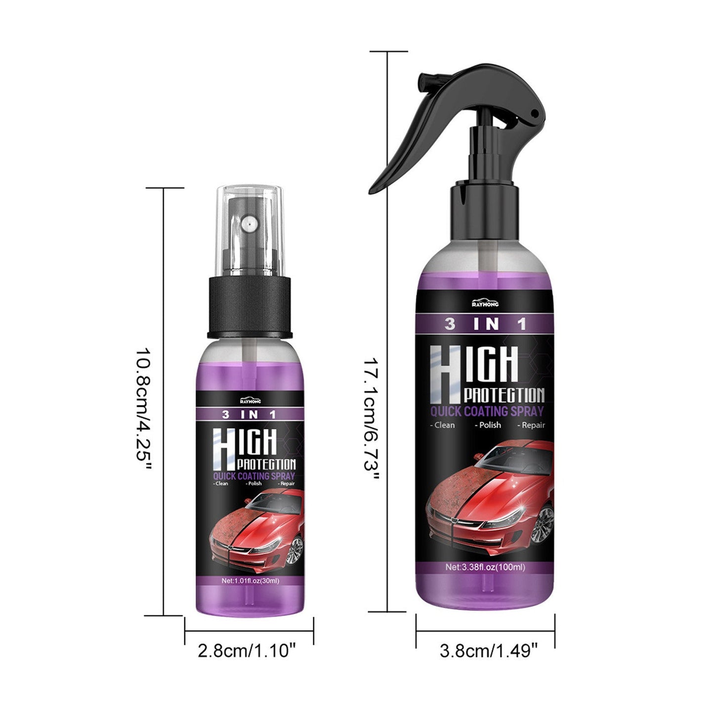 ShineShield 3-in-1 Auto Spray