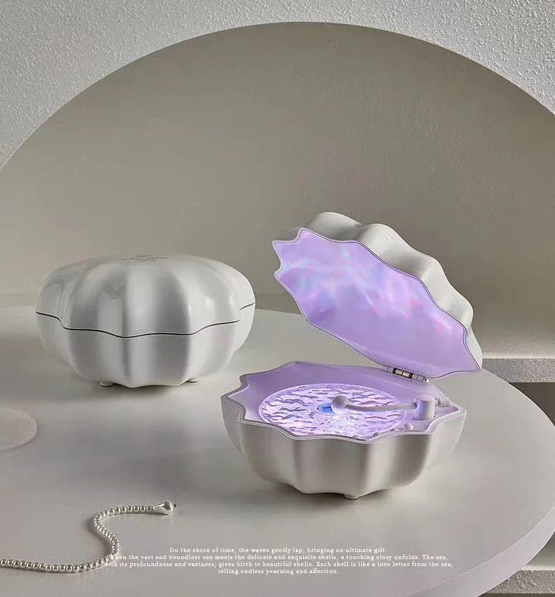 Tragbarer Bluetooth-Lautsprecher für das Badezimmer mit Projektionslicht