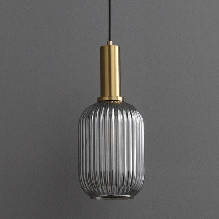 RoyaleGlow Texturiertes Glas Pendelleuchte – Elegante verstellbare Deckenleuchte für moderne Innenräume