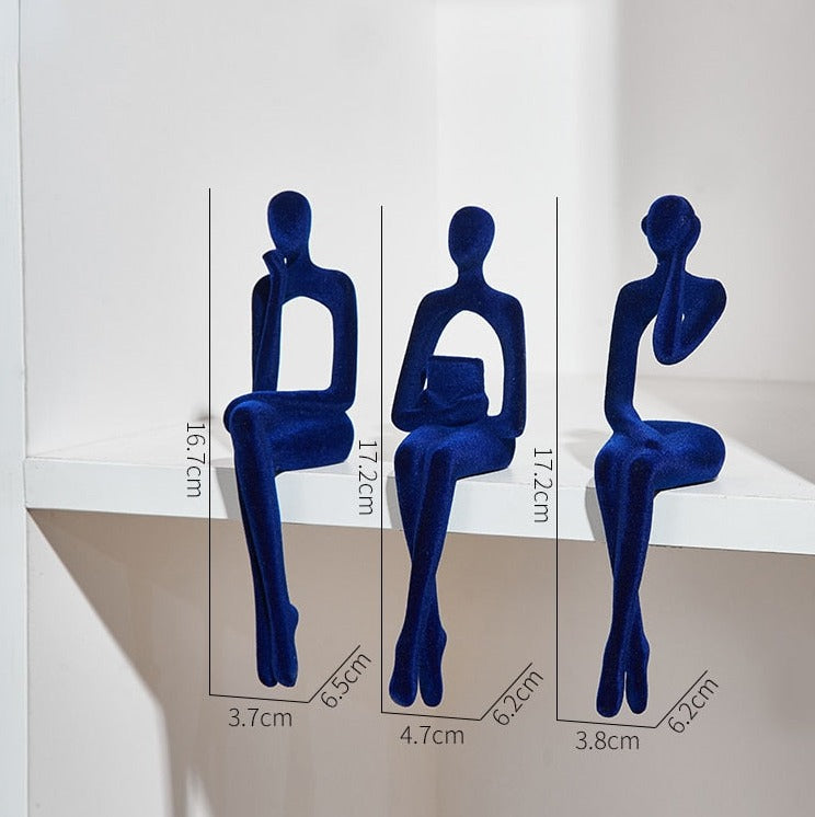 Garduru 3-teiliges Bücherregal-Dekor aus Resin - 17 cm