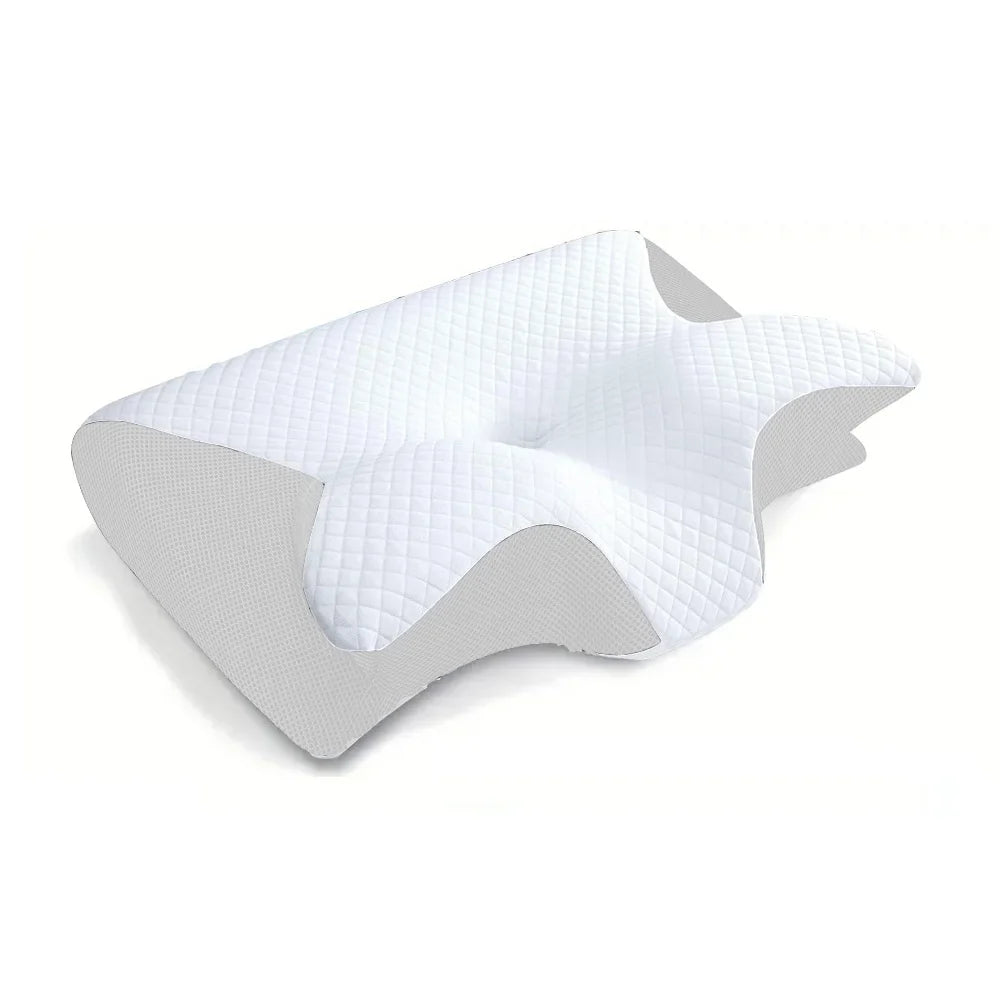 Memory Foam Nackenstützkissen – 2-in-1 Ergonomische Nackenstütze
